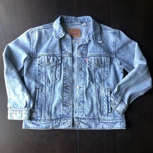 Levi’s Denim Oversize Jacket Acid Wash Size Medium
